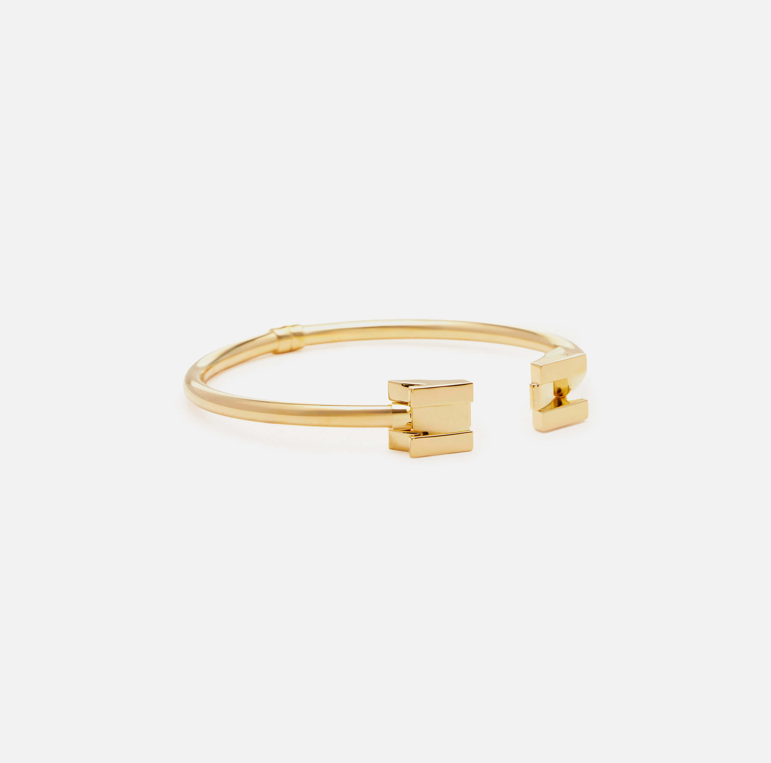 Necklace with geometric logo