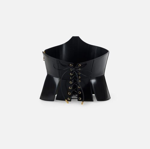 Bustier belt with zip