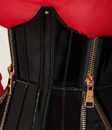 Bustier belt with zip