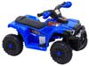 טרקטורון ממונע 6V בעיצוב ספורטיבי נסיעה קדימה/אחורה, אורות וצלילים - כחול