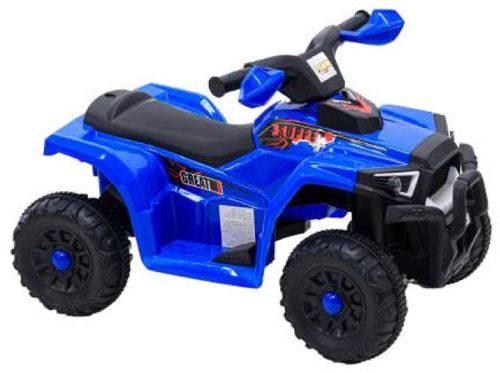 טרקטורון ממונע 6V בעיצוב ספורטיבי נסיעה קדימה/אחורה, אורות וצלילים - כחול