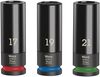 סט בוקסות אימפקט לגלגל 1/2 מ"מ 3 יח' בפאוץ' Wheel Impaktor C