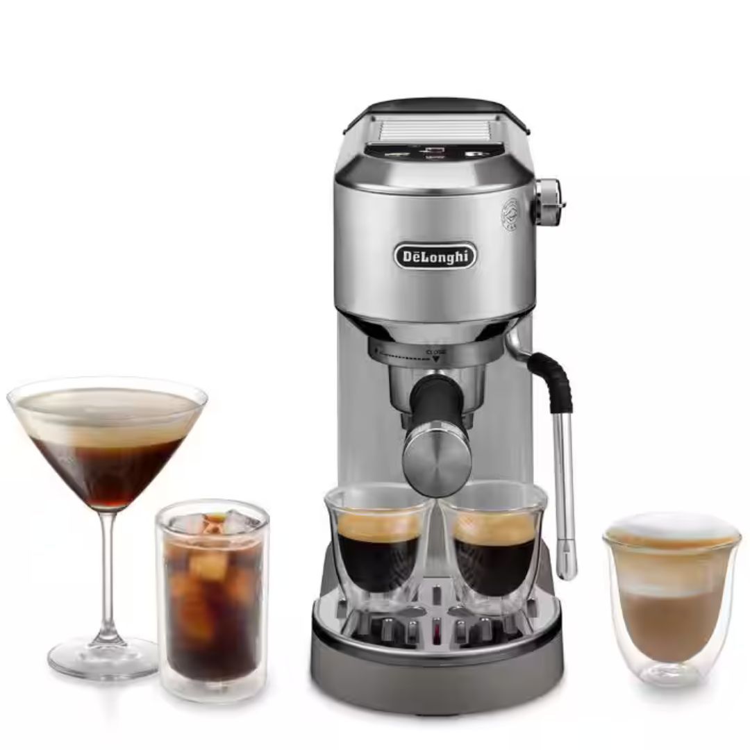 מכונת אספרסו ידנית Delonghi Dedica Duo EC890.M כסוף