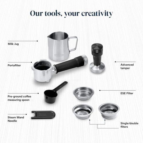 מכונת אספרסו ידנית Delonghi Dedica Duo EC890.M כסוף