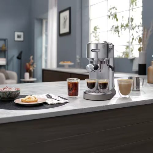 מכונת אספרסו ידנית Delonghi Dedica Duo EC890.M כסוף