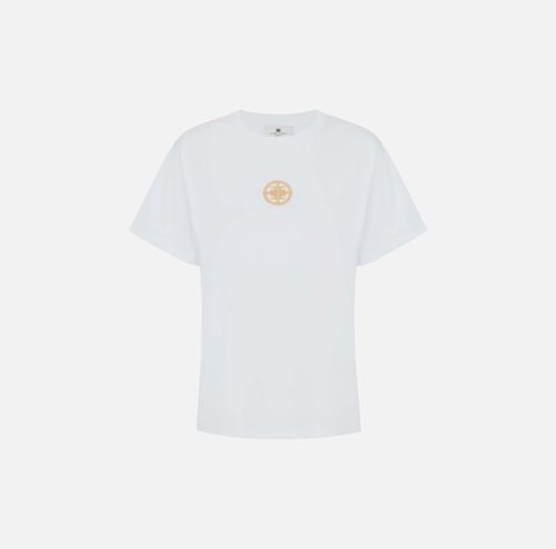 Jersey T-shirt with jewel logo