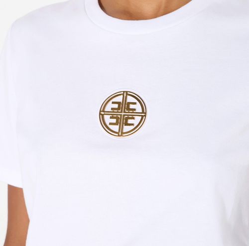 Jersey T-shirt with jewel logo