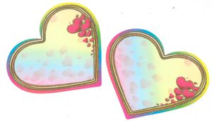 20 חיתוך לב ליצירה בעיטור נצנצים 