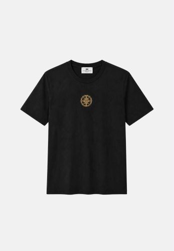 Jersey T-shirt with jewel logo