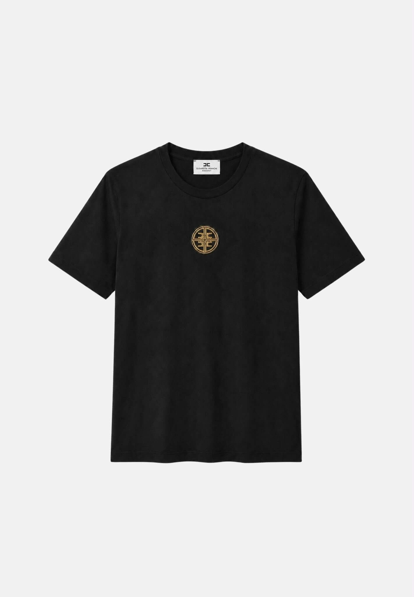 Jersey T-shirt with jewel logo
