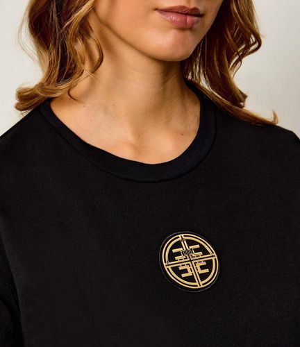 Jersey T-shirt with jewel logo
