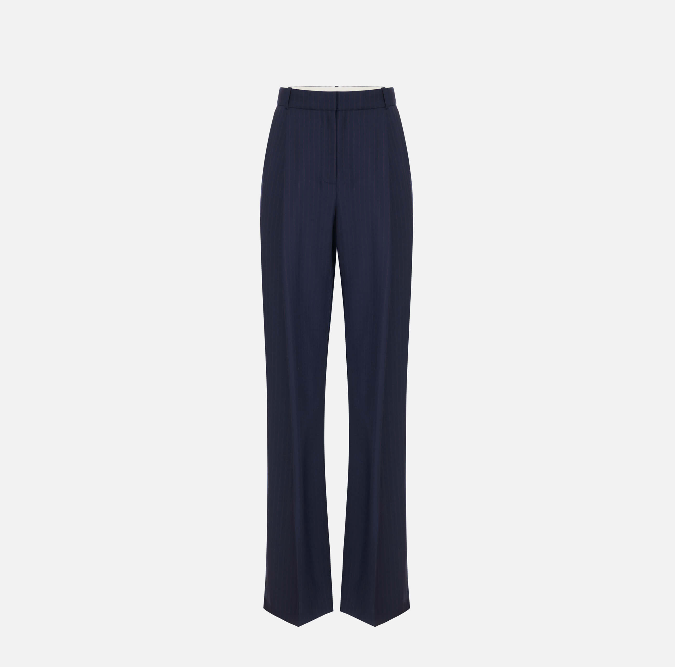 Pinstriped trousers in cool wool fabric