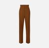 Trousers in gabardine fabric