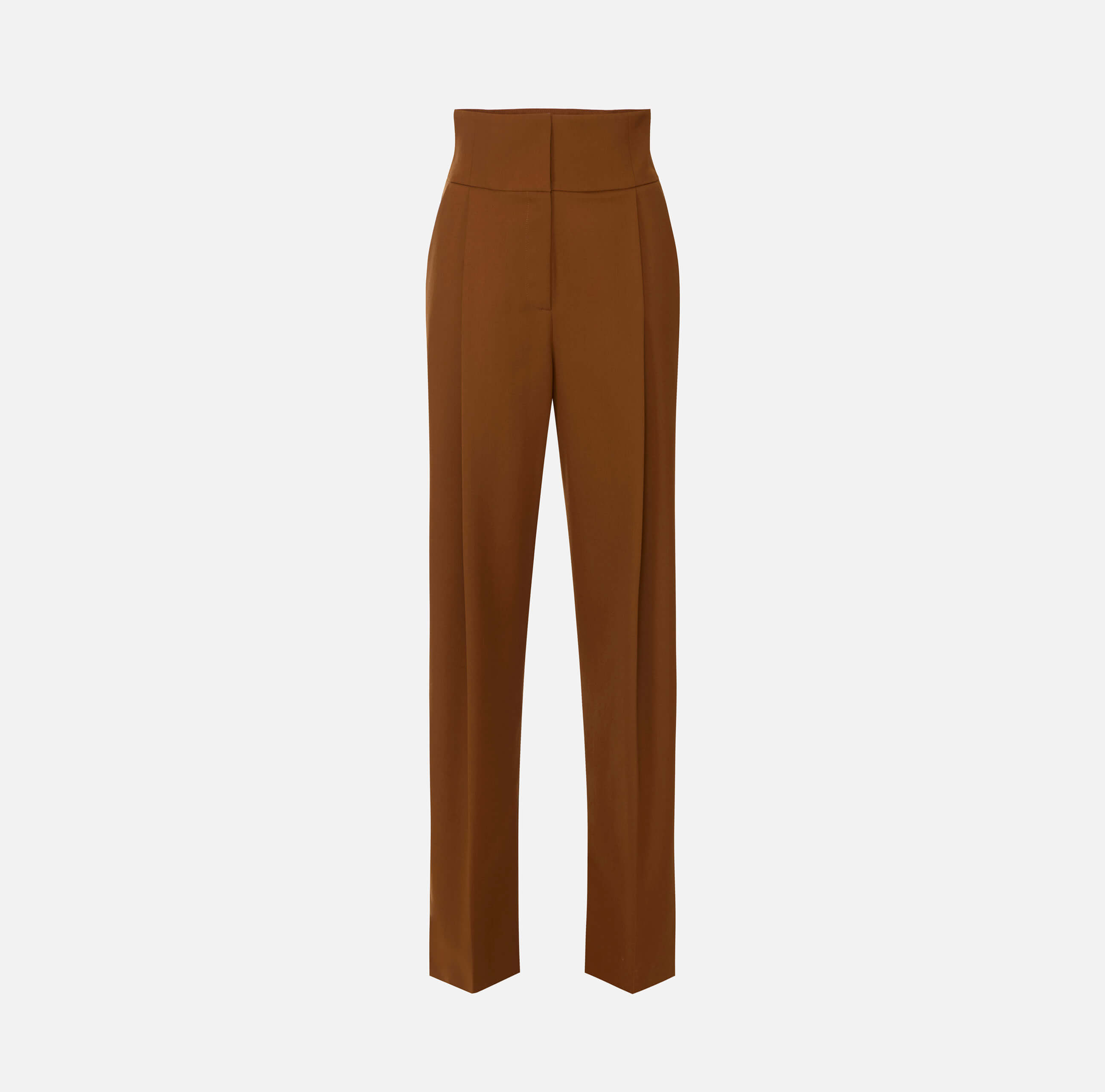 Trousers in gabardine fabric