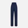 Trousers in gabardine fabric