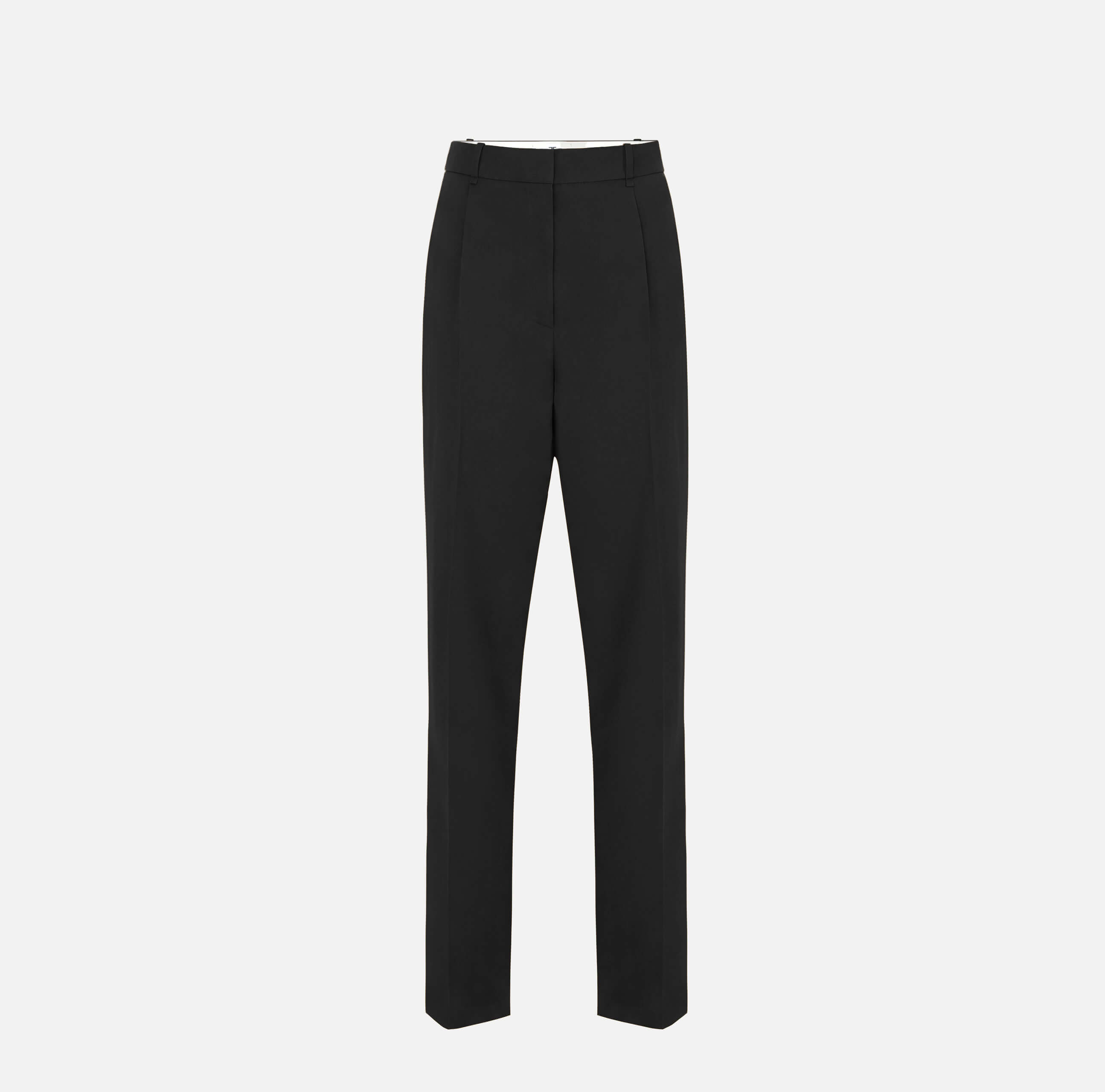 Trousers in gabardine fabric