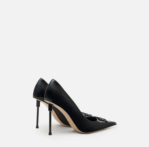 Patent leather pumps
