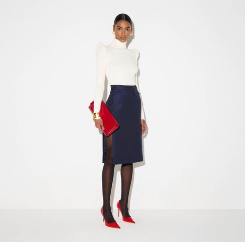 Patent leather pumps