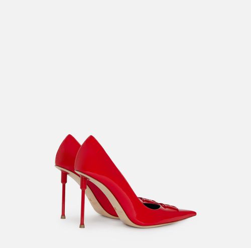 Patent leather pumps