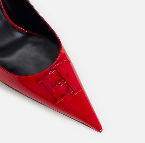 Patent leather pumps