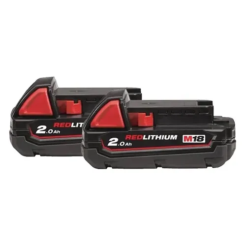 זוג סוללות לתיום 2AH 18V מילווקי M18B2X2 – סוללות ליתיום
