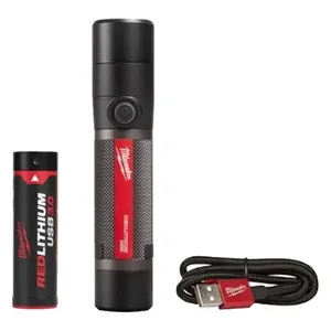 פנס כיס מגנטי 445 לומנן נטען עם סוללה 3A ומטען MILWAUKEE