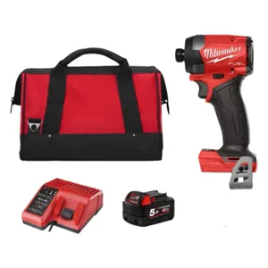 מברגת אימפקט 18V FUEL - דור 4 + סוללה 5A MILWAUKEE