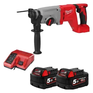 פטישון 26 מ"מ 18V עם בולם + 2 סוללות MILWAUKEE