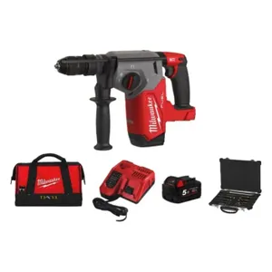 פטישון עד 26 מ"מ FUEL - דור 4 + סוללה 5A מטען ותיק MILWAUKEE