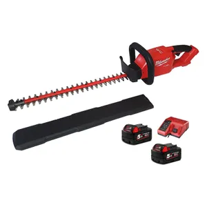 גוזם גדר חיה 18V ללא פחמים + שתי סוללות 5.0AH MILWAUKEE