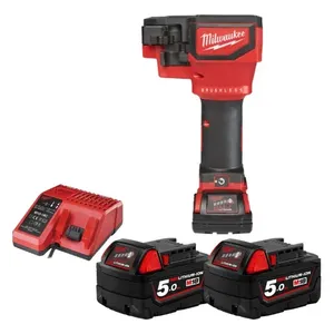 חותך מוטות הברגה 18V + שתי סוללות 5AH MILWAUKEE