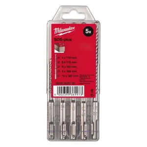 סט מקדחים לפטישון 5 חלקים במארז MILWAUKEE