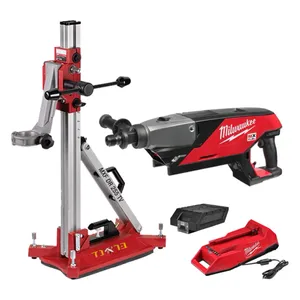 מקדחת יהלום נטענת עד "6 + סטנד + סוללה פרימיום MILWAUKEE