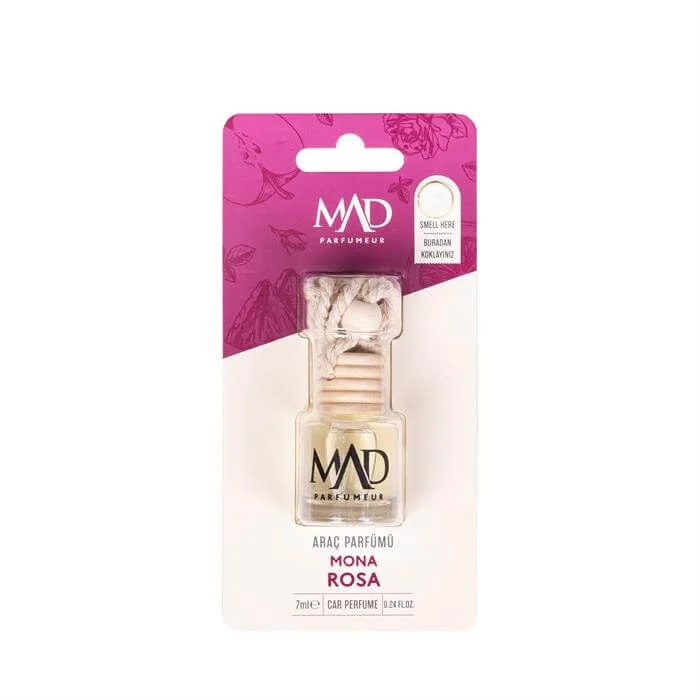 מטהר אוויר לרכב מד מונה רוזה 7 מ"ל MADPARFUME