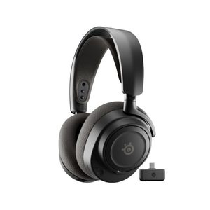  אוזניות גיימינג אלחוטיות SteelSeries Arctis Nova 7P Gen 2 חיי סוללה עד 50 שעות, מותאם ל- PlayStation - צבע שחור