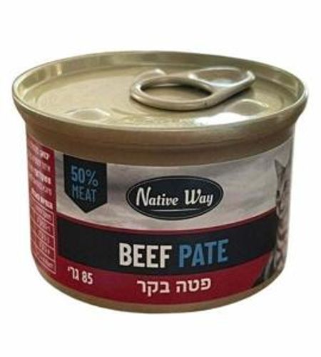 שימורי N.W PATE בקר לחתול