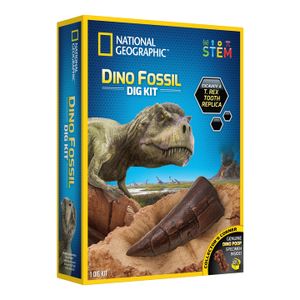 ערכת חפירה שיני T-REX National Geographic – ערכת ארכיאולוגיה וגילוי מאובנים לילדים