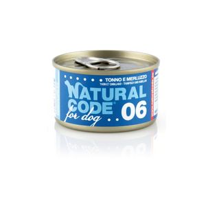 נטורל קוד כלב 06 טונה ודג קוד 90 גר' NATURAL CODE