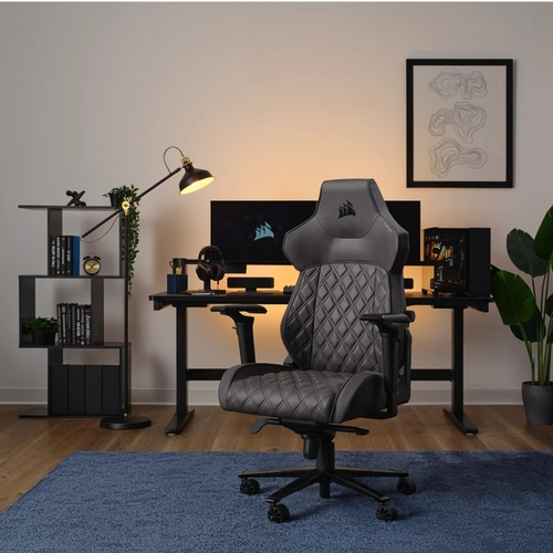 כיסא גיימינג בד אפור | CORSAIR TC500 LUXE Shadow