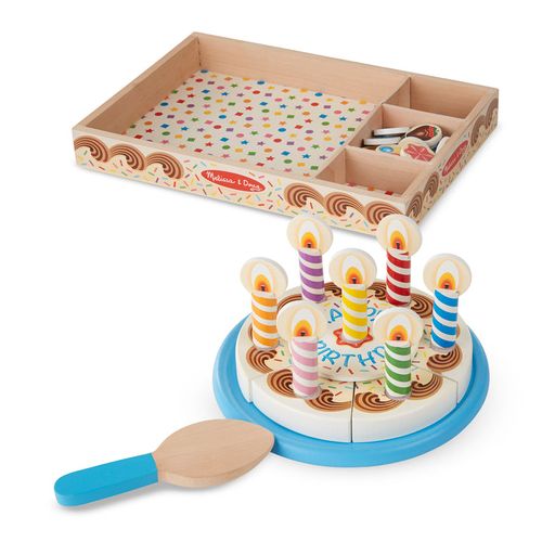ערכת עץ להכנת עוגה Melissa & Doug – משחק אפייה מעץ לילדים