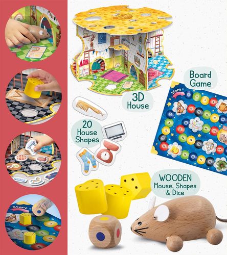 מונטסורי Baby Wood – בית העכבר מבית Lisciani
