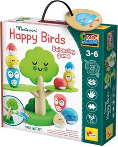 מונטסורי Baby Wood – משחק איזון ציפורים מבית Lisciani