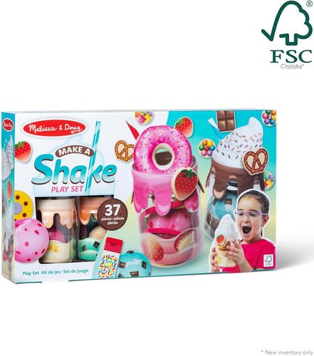 סט מילקשייק מעץ Melissa & Doug – משחק הכנת מילקשייקים לילדים