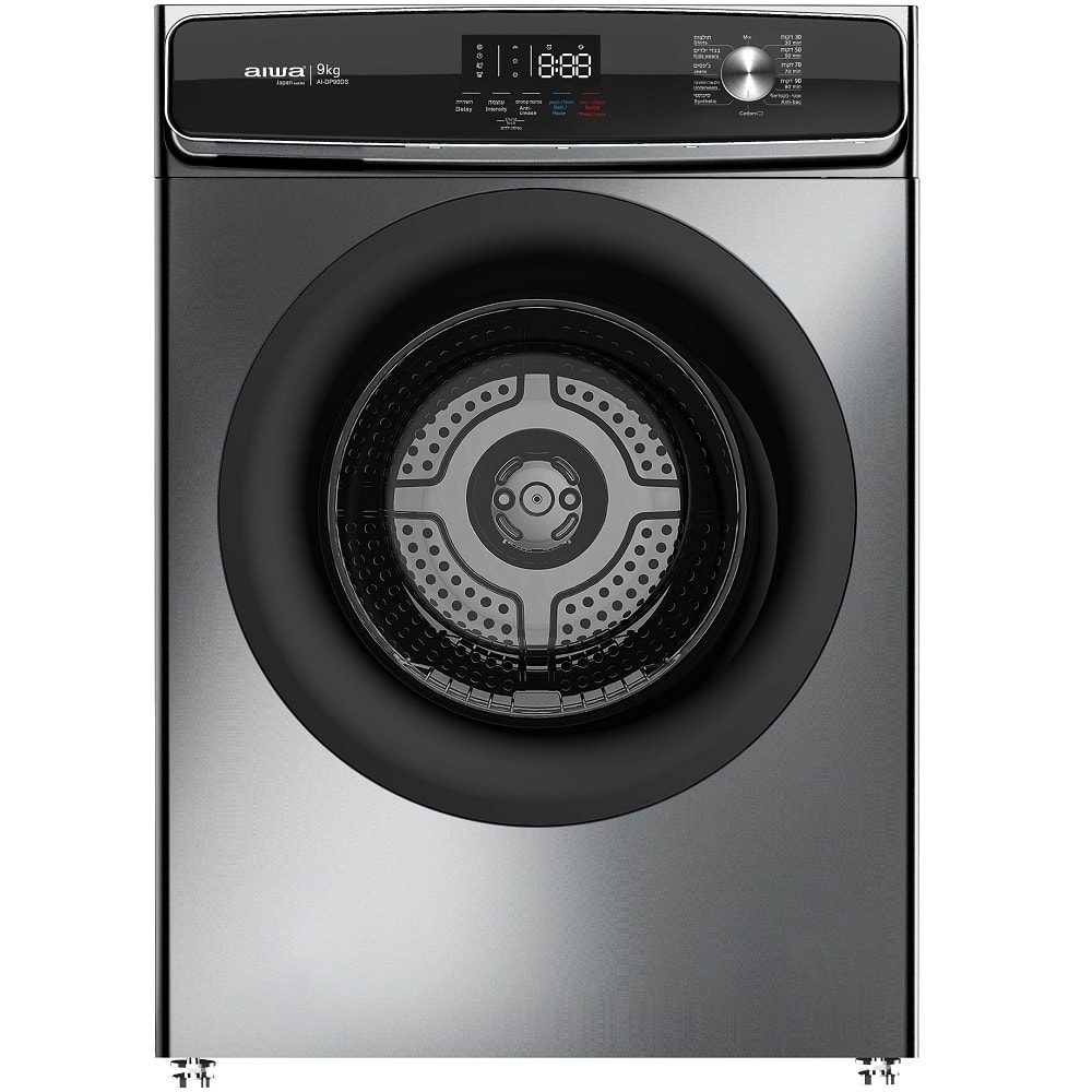 מייבש כביסה צינור 9 ק"ג AI-DP90DS איווה AIWA נירוסטה מושחרת