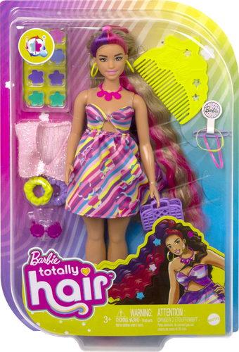 בובת ברבי Totally Hair עם שיער ארוך (22 ס