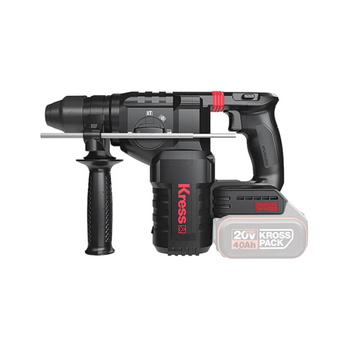 פטישון נטען KRESS KU392.9 20V Brushless 2.8J | קידוח בבטון עד 24 מ״מ – גוף בלבד