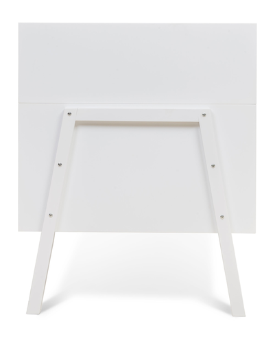 מיטת תינוק מעץ משולב MDF עם קיט שהופך אותה למיטת מעבר - קמליה לבן