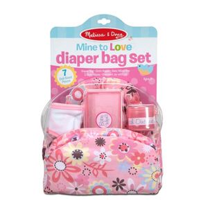 תיק החתלה לבובות Melissa & Doug – סט טיפול והחתלה לבובה