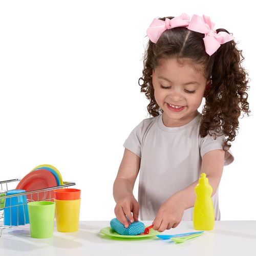 סט כלי בית לשטיפה וייבוש Melissa & Doug – ערכת כלים למשחק לילדים