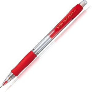עט עיפרון סופר גריפ H-185 0.7 אדום